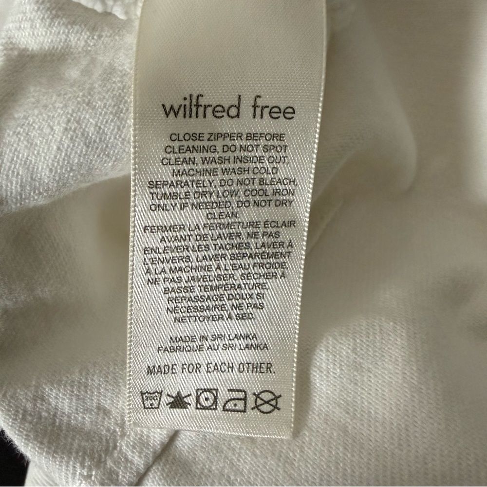 Aritzia Wilfred Free Modern Utility Short Womens Sz 10 White High Rise Denim - Picture 9 of 12
